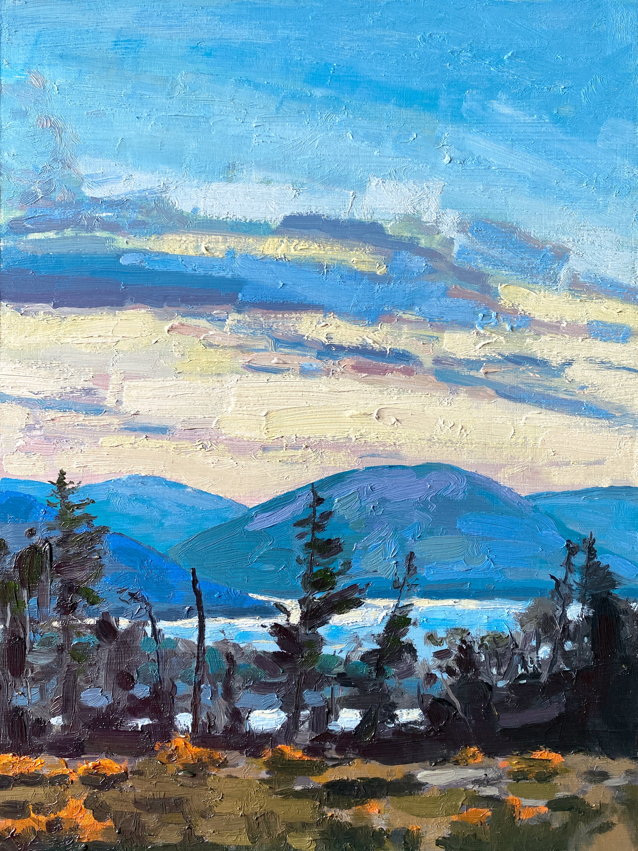 Past The Trees, Kames Bay 12" x 16" oil on panel £500