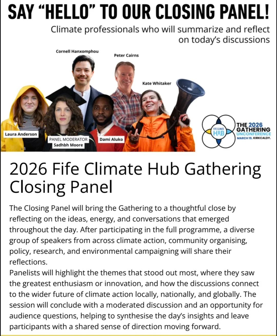 THE 2026 Fife Climate Hub Gathering UNCONFERENCE