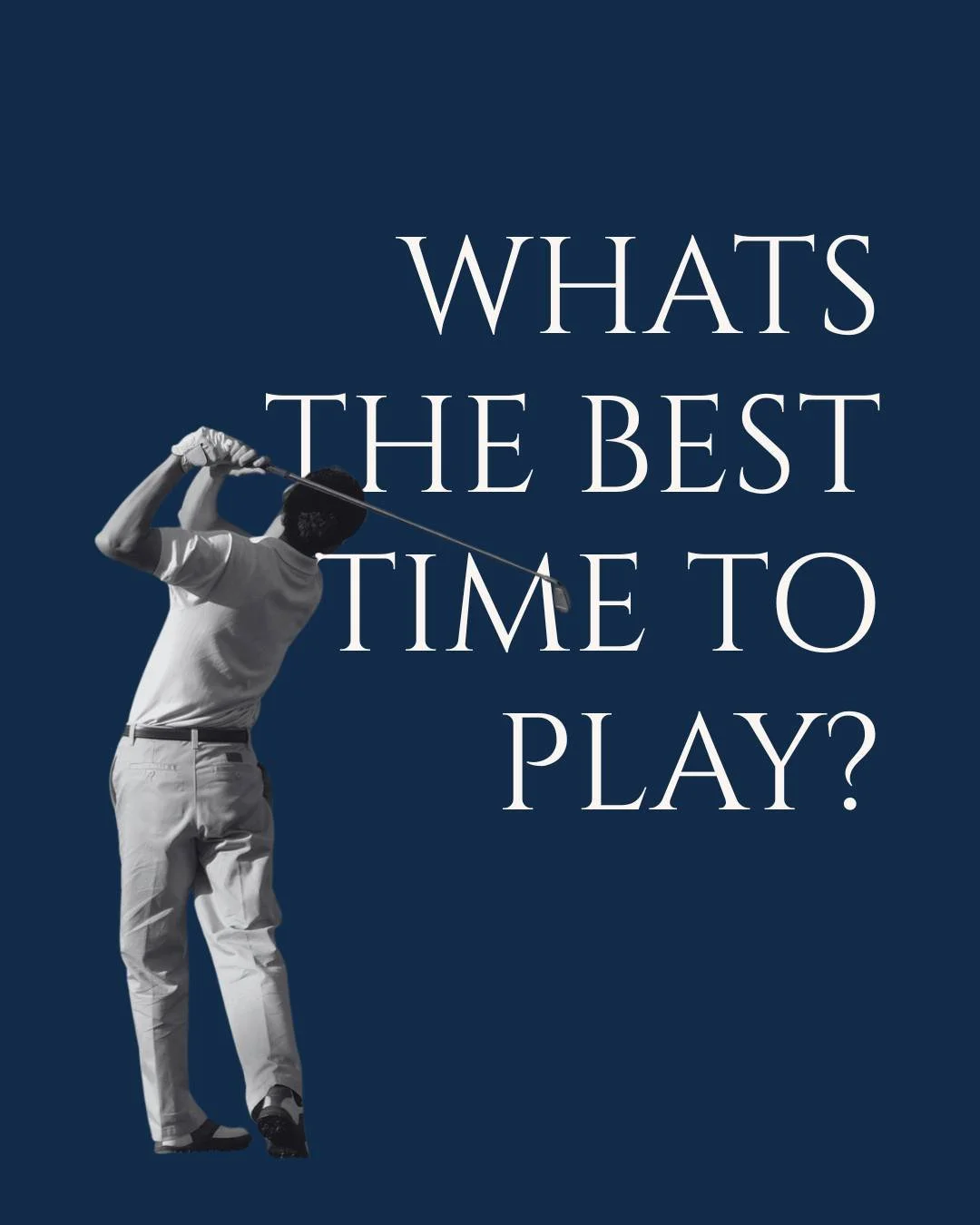 The difference between a good golf trip and a great one is usually timing.

 &bull; Best overall windows: March-May + September-November 
 &bull; Peak pressure months (book early): April-May + October 
 &bull; Algarve: the year-round safety play (esp