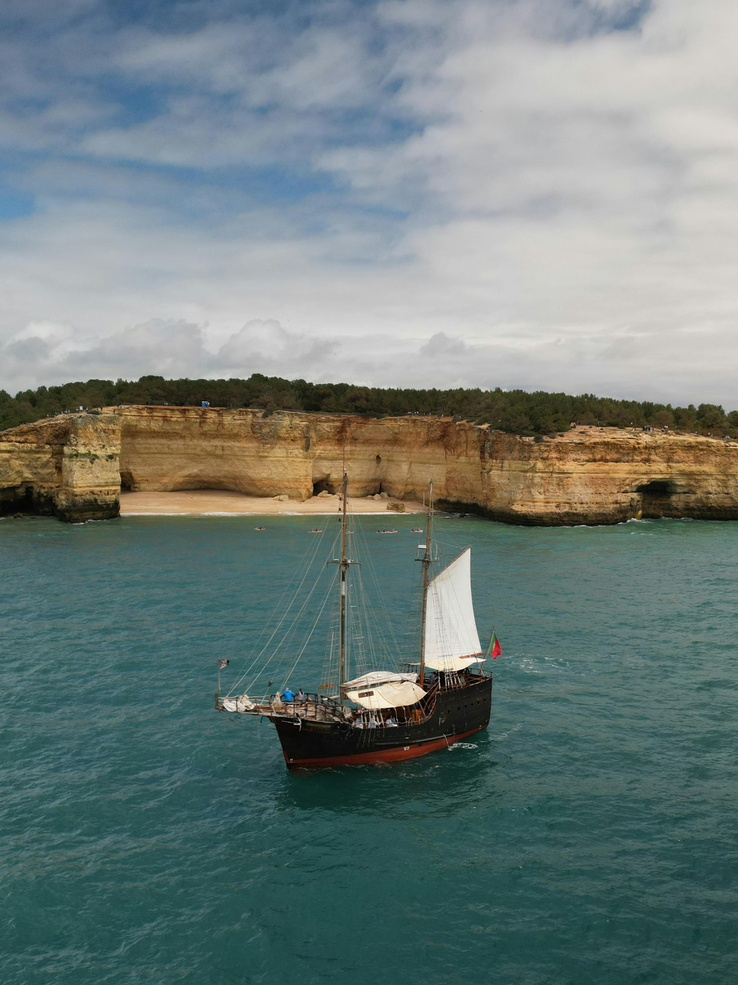 historic ship sailing