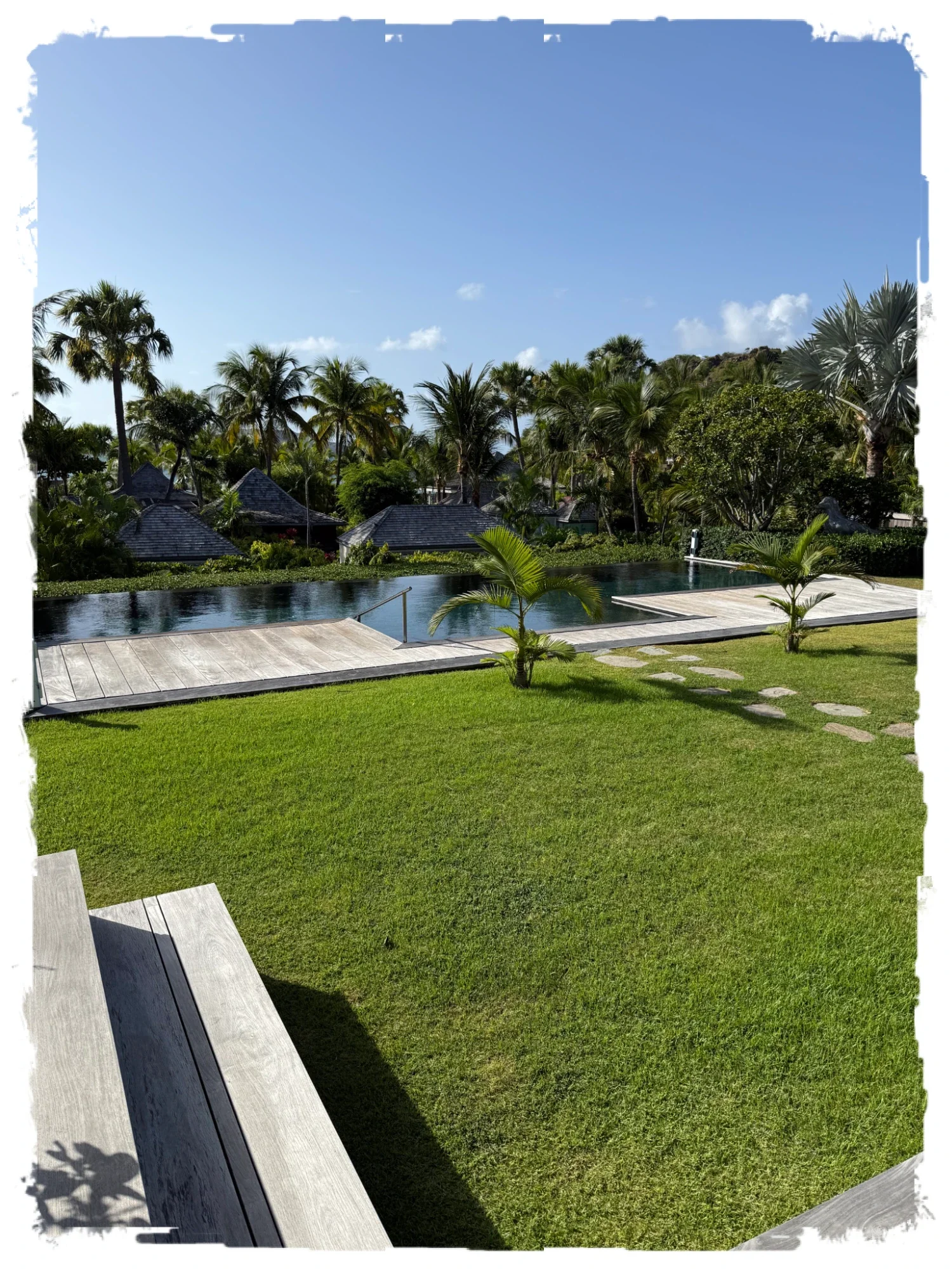 The sprawling lawn at Camp David