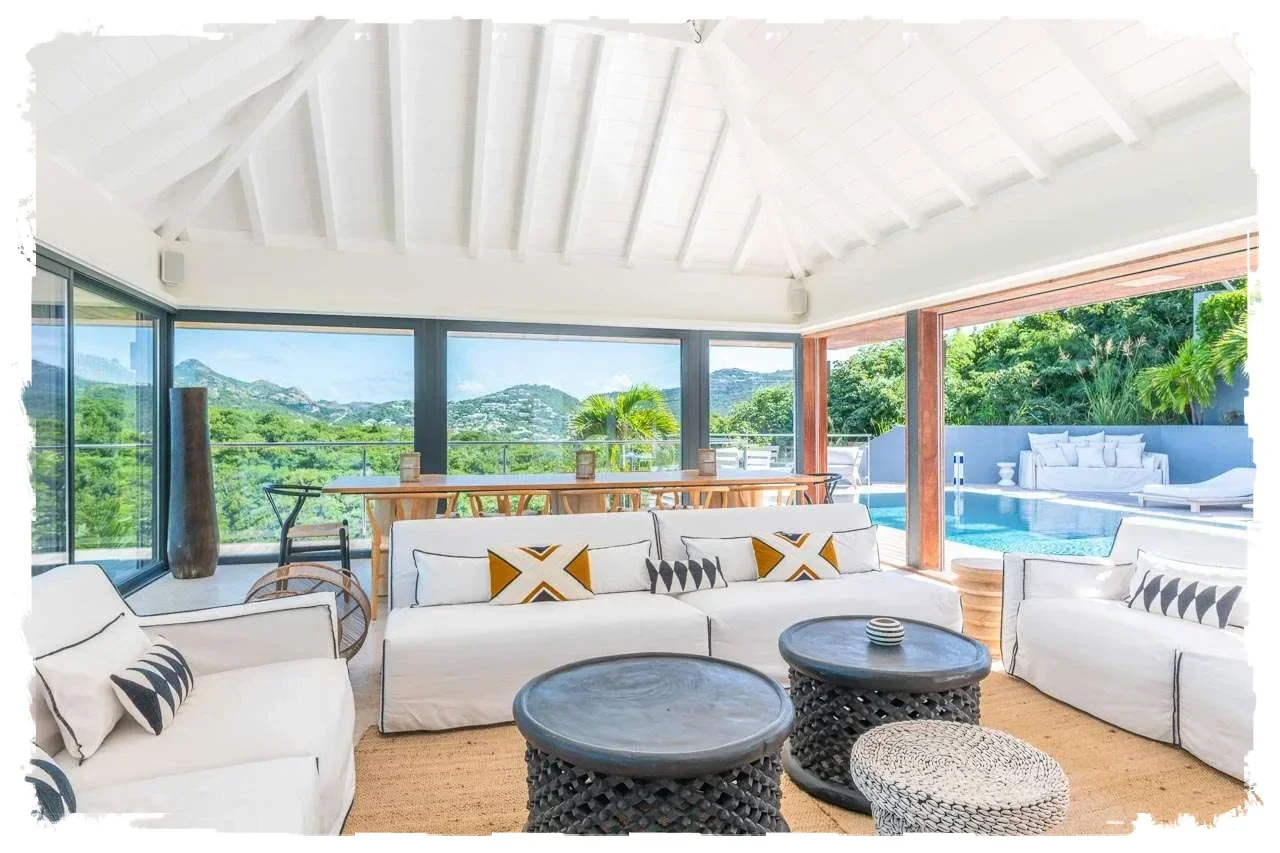 Villa Firefly, with incredible views over Anse de Cayes