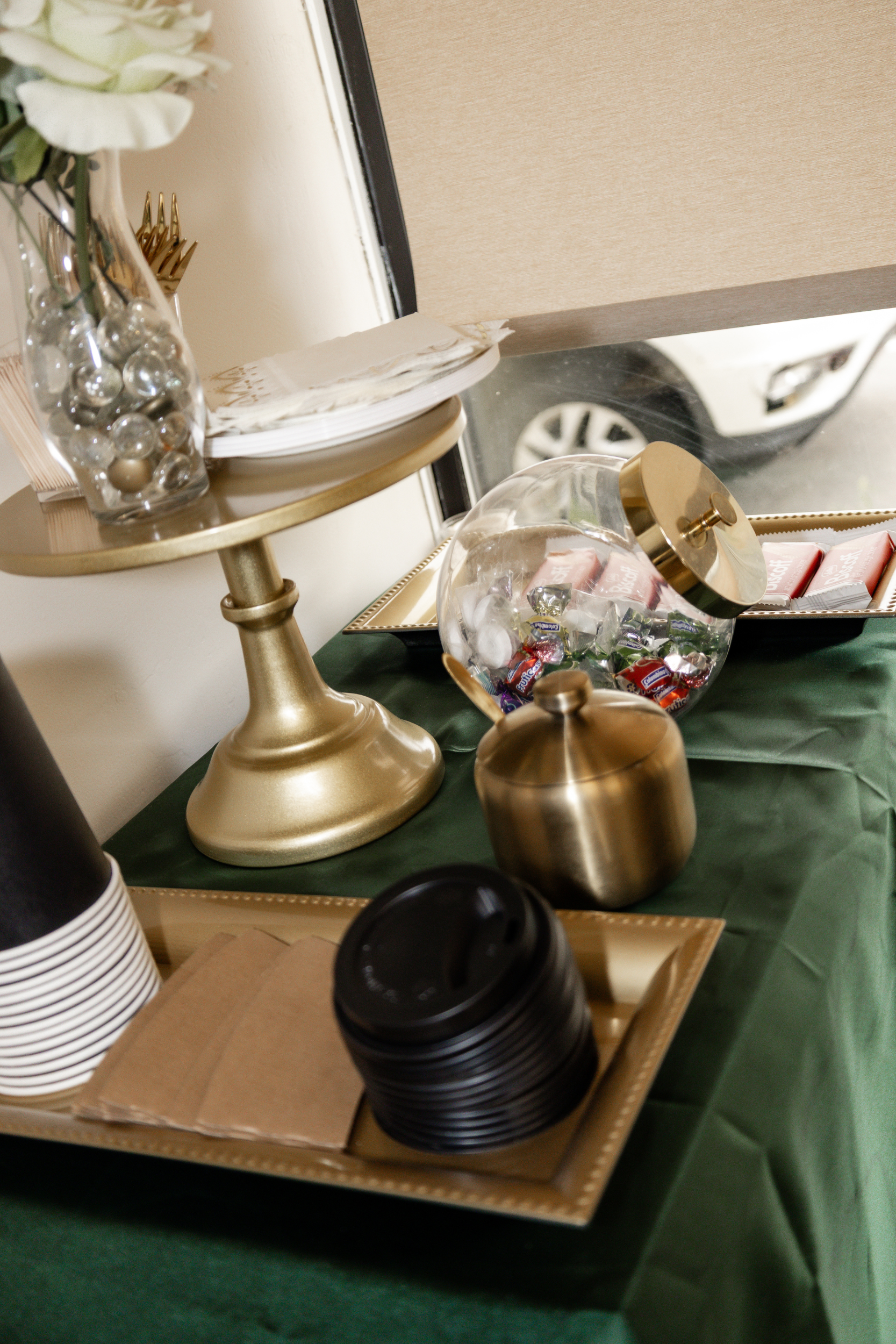 Patient lounge with complimentary coffee and refreshments at Dee Luxe Medical in Worcester, MA