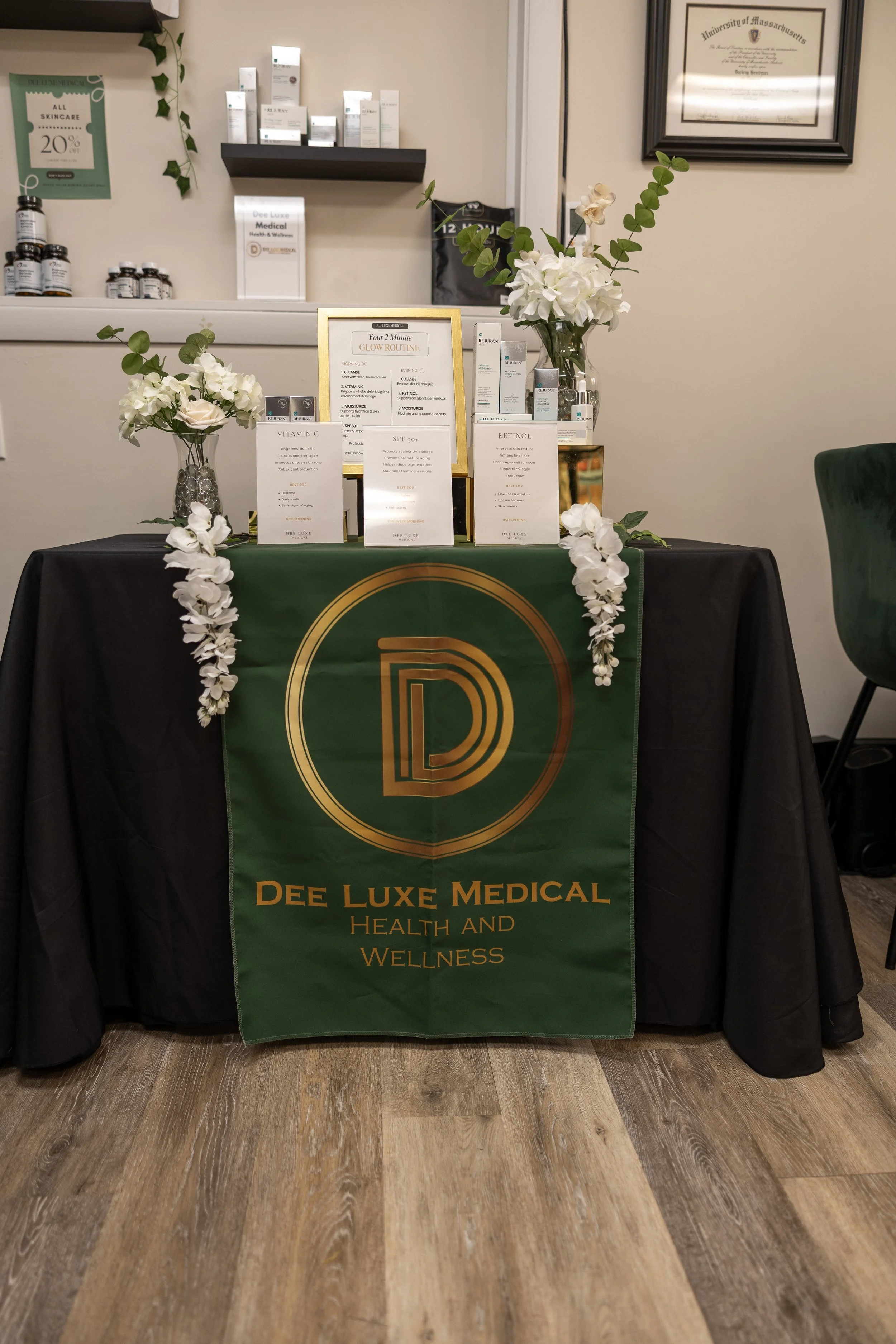 Medical-grade skincare products available at Dee Luxe Medical for personalized skin health and rejuvenation in Worcester, MA