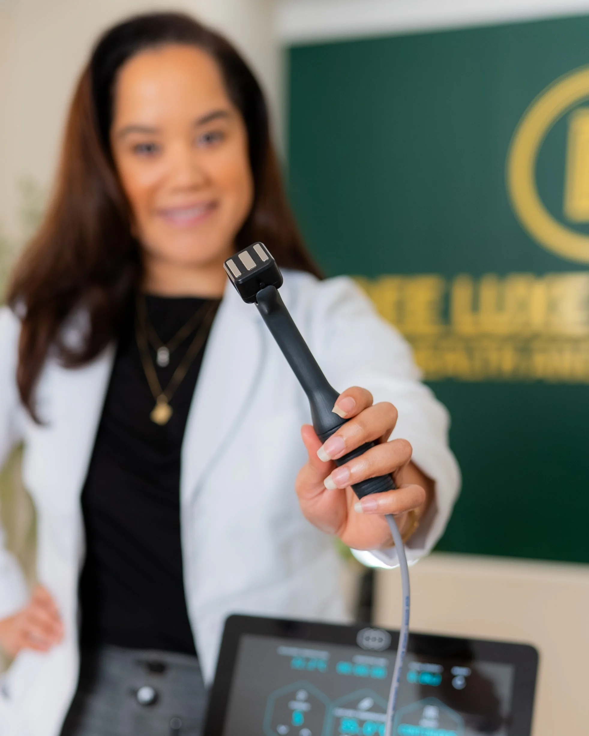 Apex RF device for non-invasive men's sexual wellness and erectile dysfunction treatment at Dee Luxe Medical in Worcester, MA
