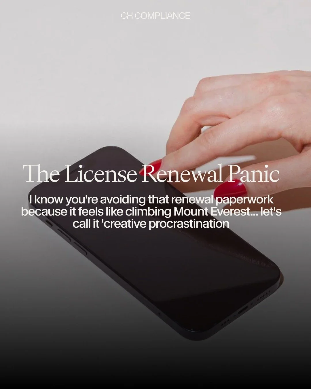 Waking up in a panic yet?
Don&rsquo;t worry - You will if&hellip;.
You don&rsquo;t start your DCR City LA renewal documents soon, like now!

Get on it &ndash; we don&rsquo;t have much time to get them in
And we don&rsquo;t have much time for correcti