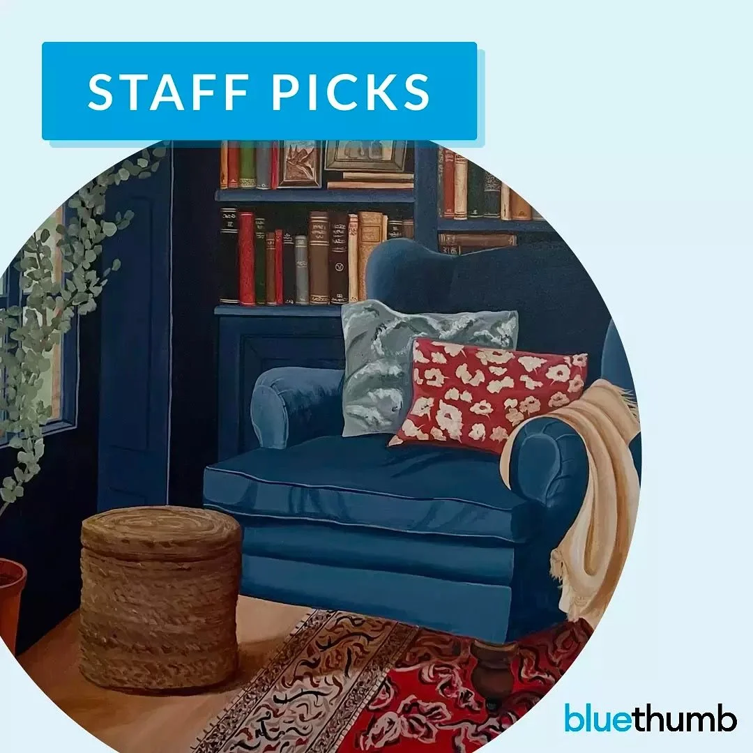 ⭐️ STAFF PICK ⭐️ new on @bluethumbart and thank you for another staff pick. This painting is 1m x 1m. (Link in bio) 
#bluethumbart #bluethumbartist #oldbooks #vintagebooks #library