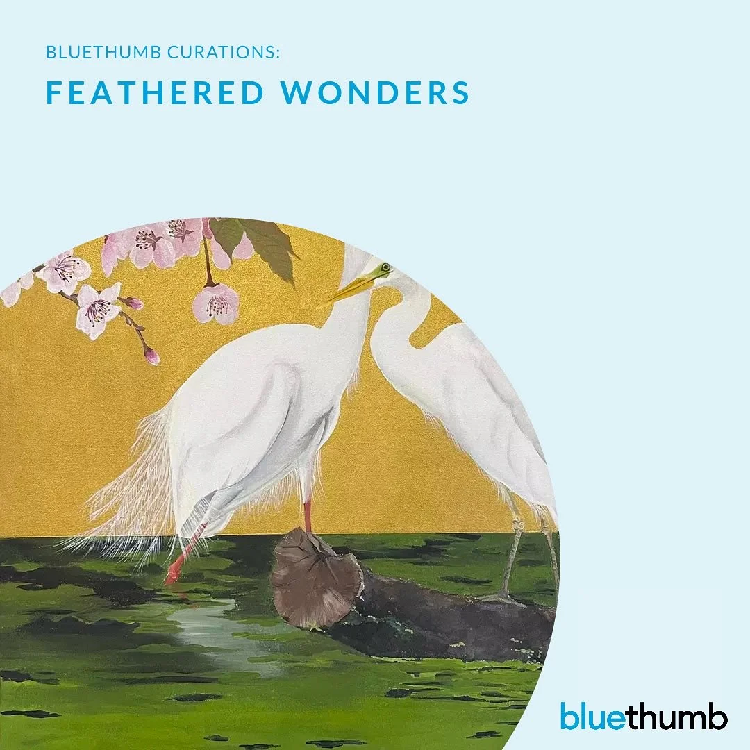 Bluethumb has selected one of my paintings in a new curation!
#bluethumb #bluethumbartist #egrets