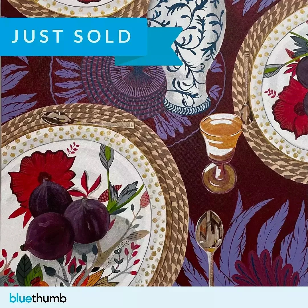 🔴 SOLD! Thanks Bluethumb and the collector. 
#bluethumbart #bluethumbartist #figs