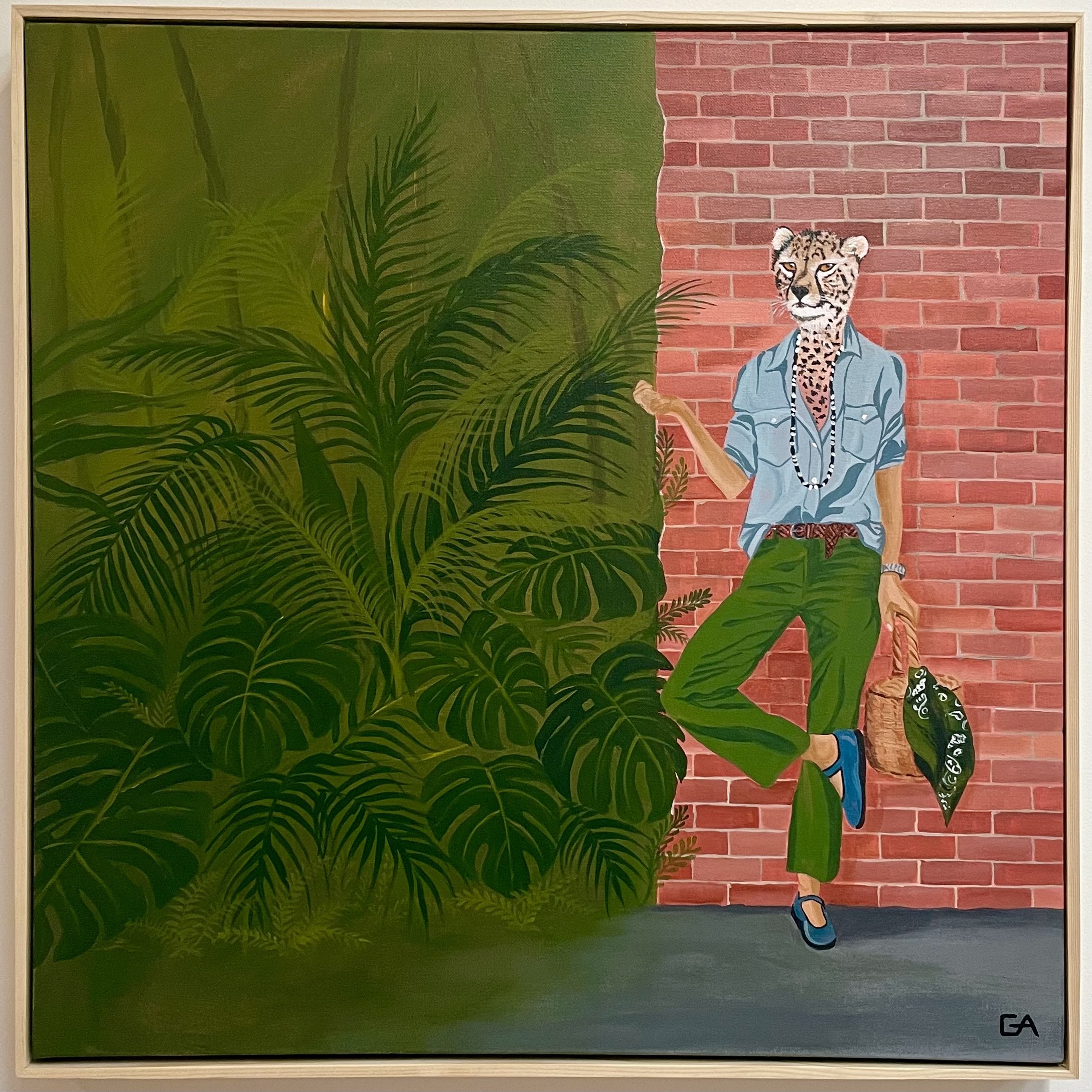 Cool cat- framed