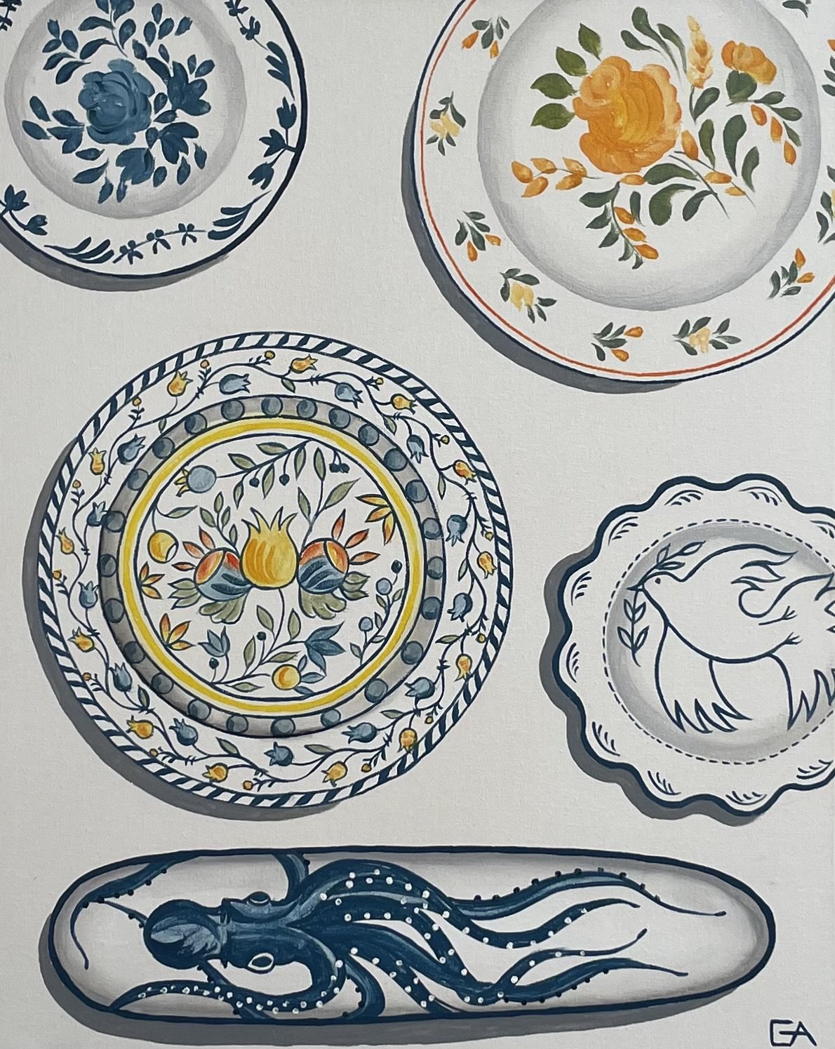 gina-andree-art-4-plates-and-an-octopus-3.jpeg