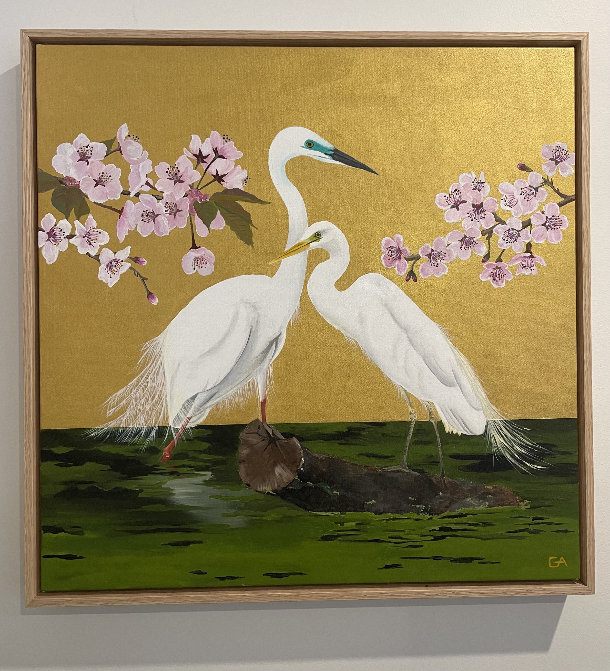 gina-andree-art-great-egrets-with-cherry-blossoms-2.jpeg