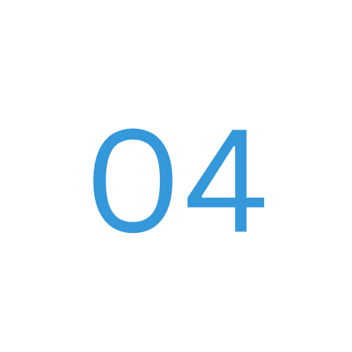 04 number in blue