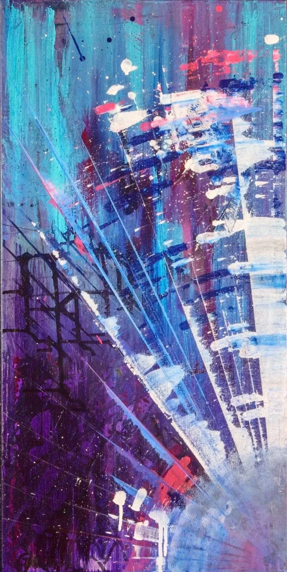 #145
Planetary Time
Acrylic on Canvas
15 X 30
Held in Private Collection