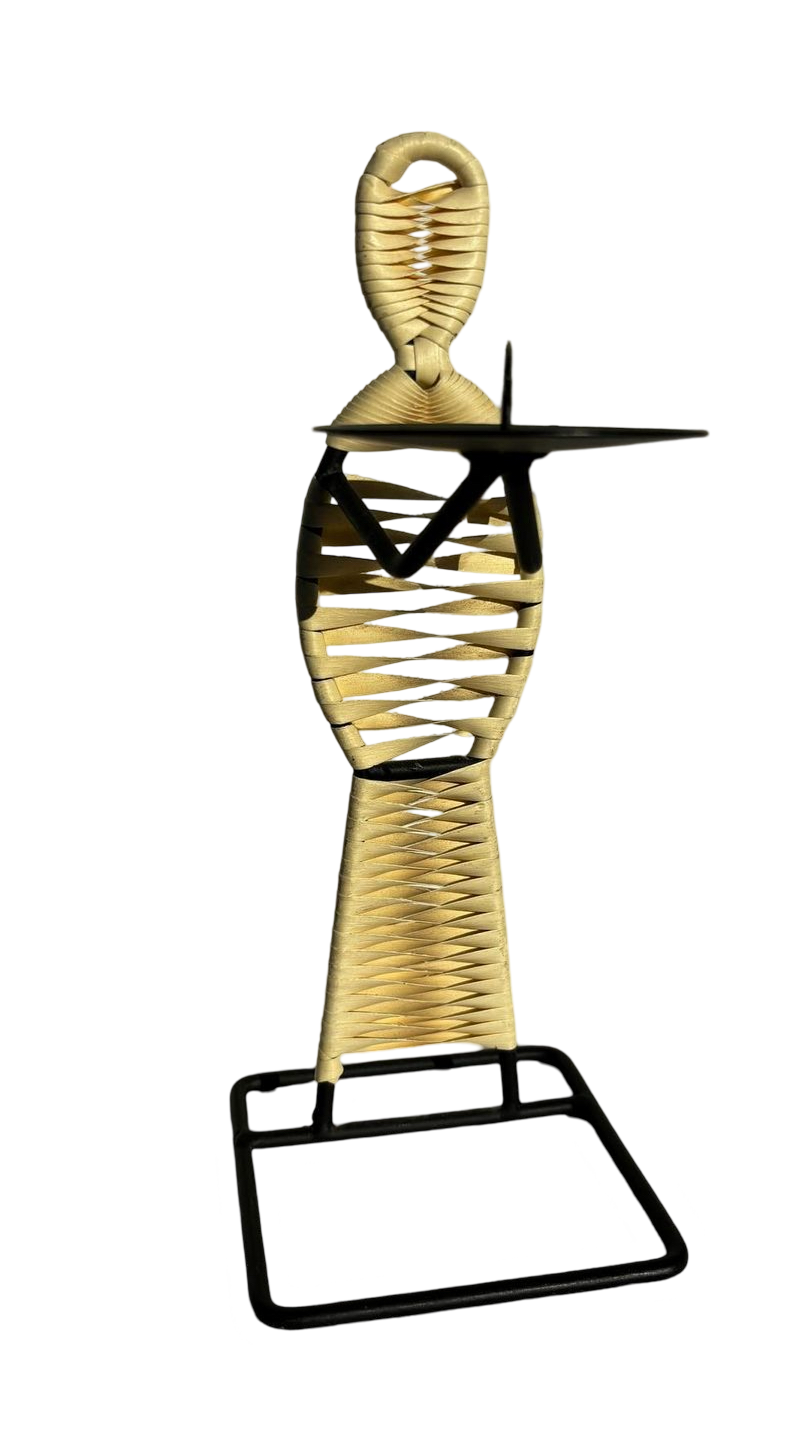 Sculptural candle holder