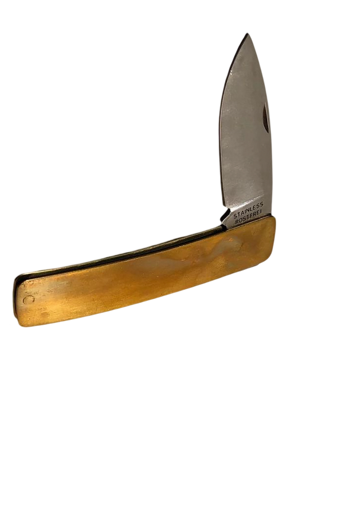 Brass pocket knife