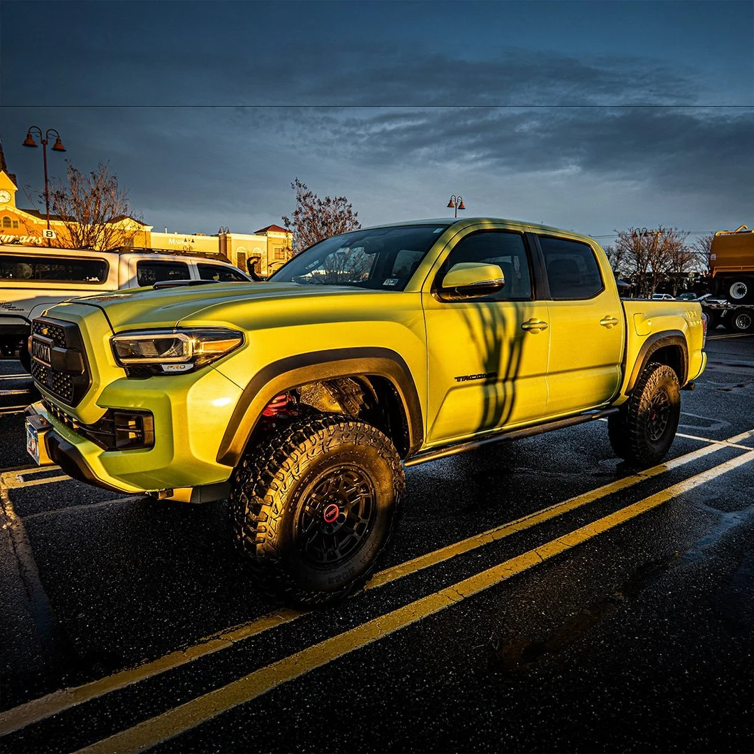 Orange Tacoma off-road