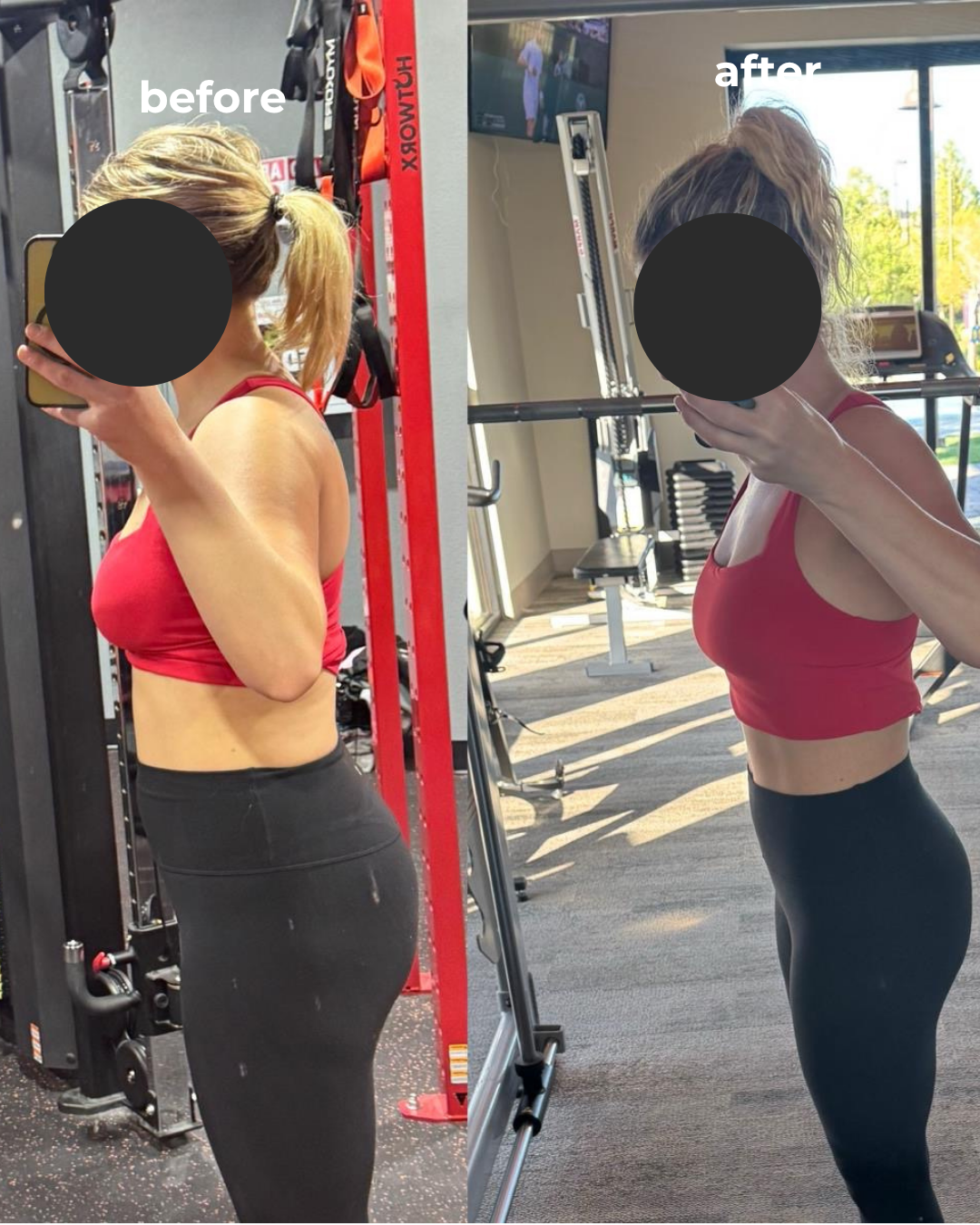 Fitness Challenge Before and After