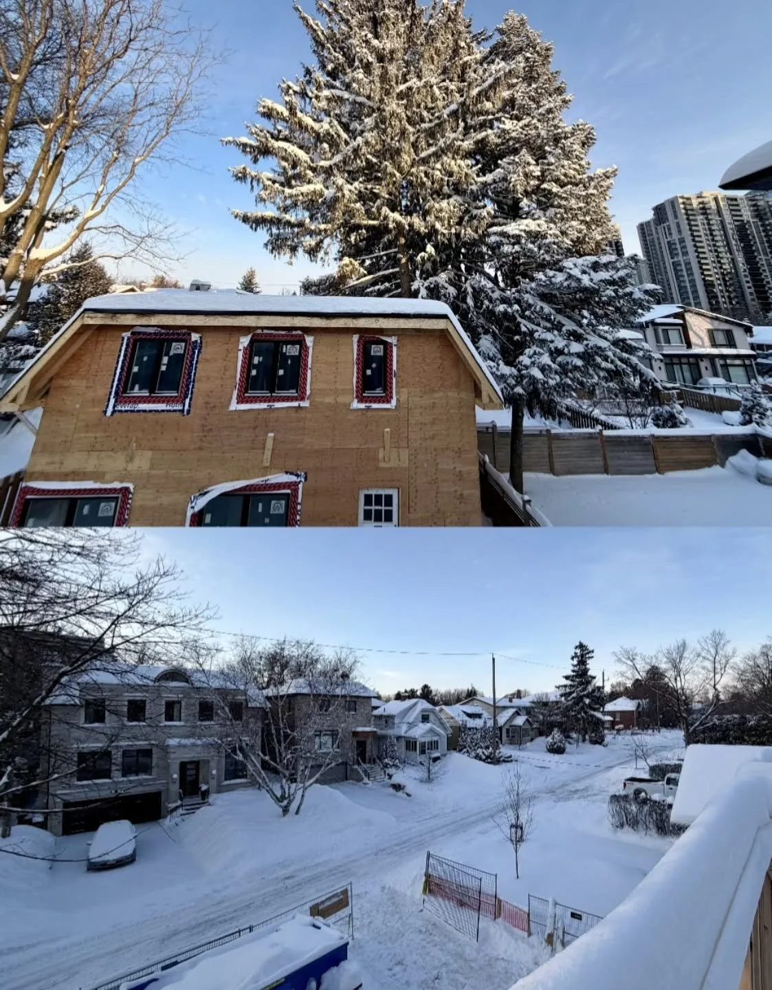 Toronto &amp; our jobsites really enjoying snow this year ❄️ 

#constructionsite #toronto #snowday #constructionlife #canastruct
