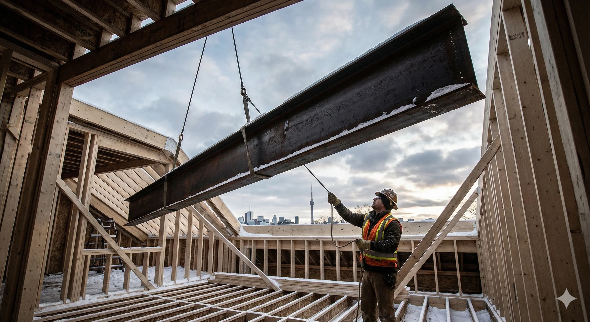 Structural Steel vs. Engineered Wood Beams (LVL/LSL): Which Is Right for Your Toronto Build?