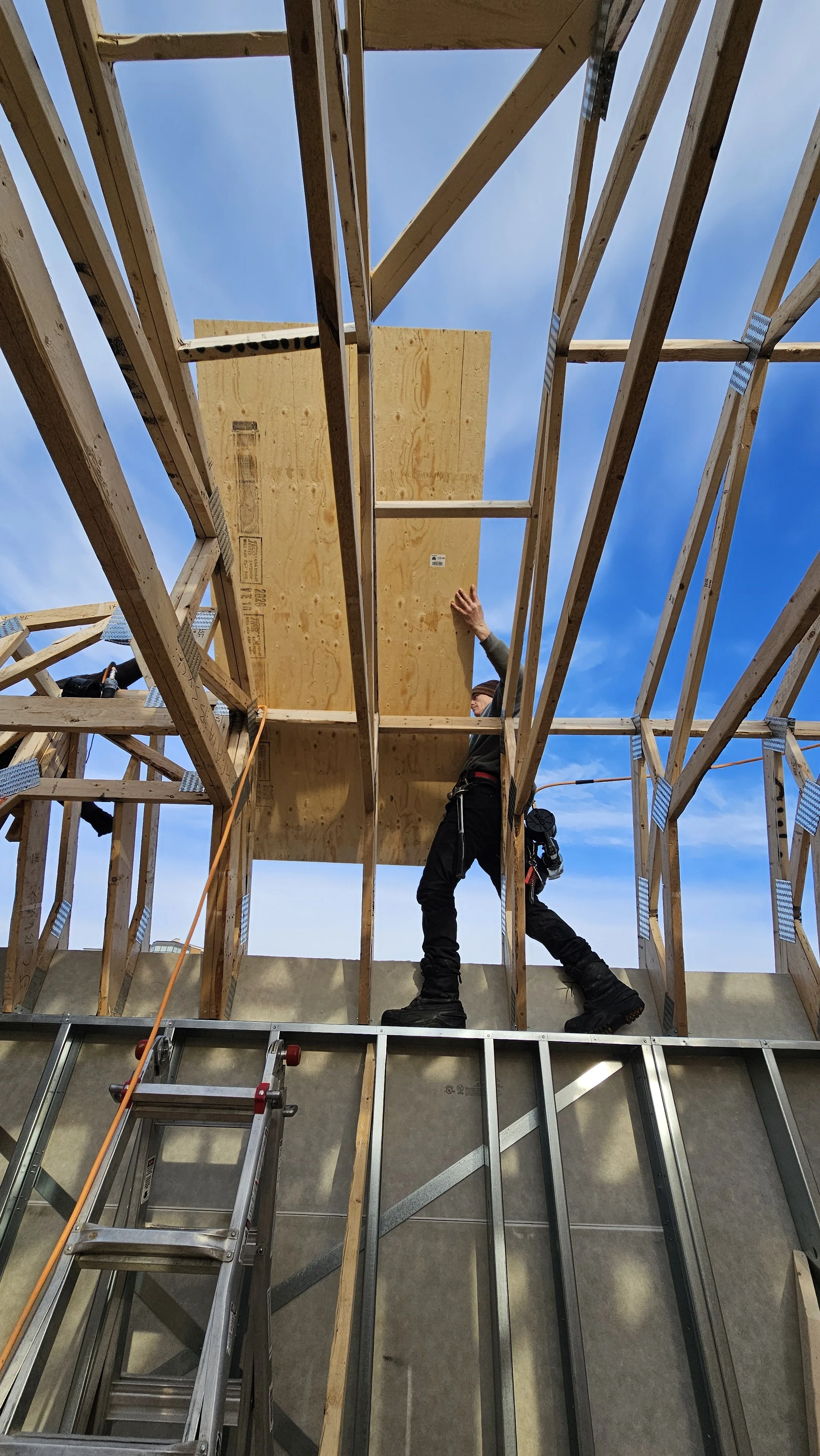 Hybrid Framing for Laneway Construction