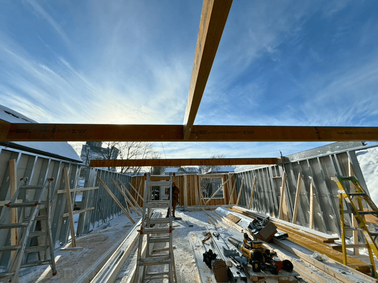 Fire-Rated Party Wall and Floor-Ceiling Framing