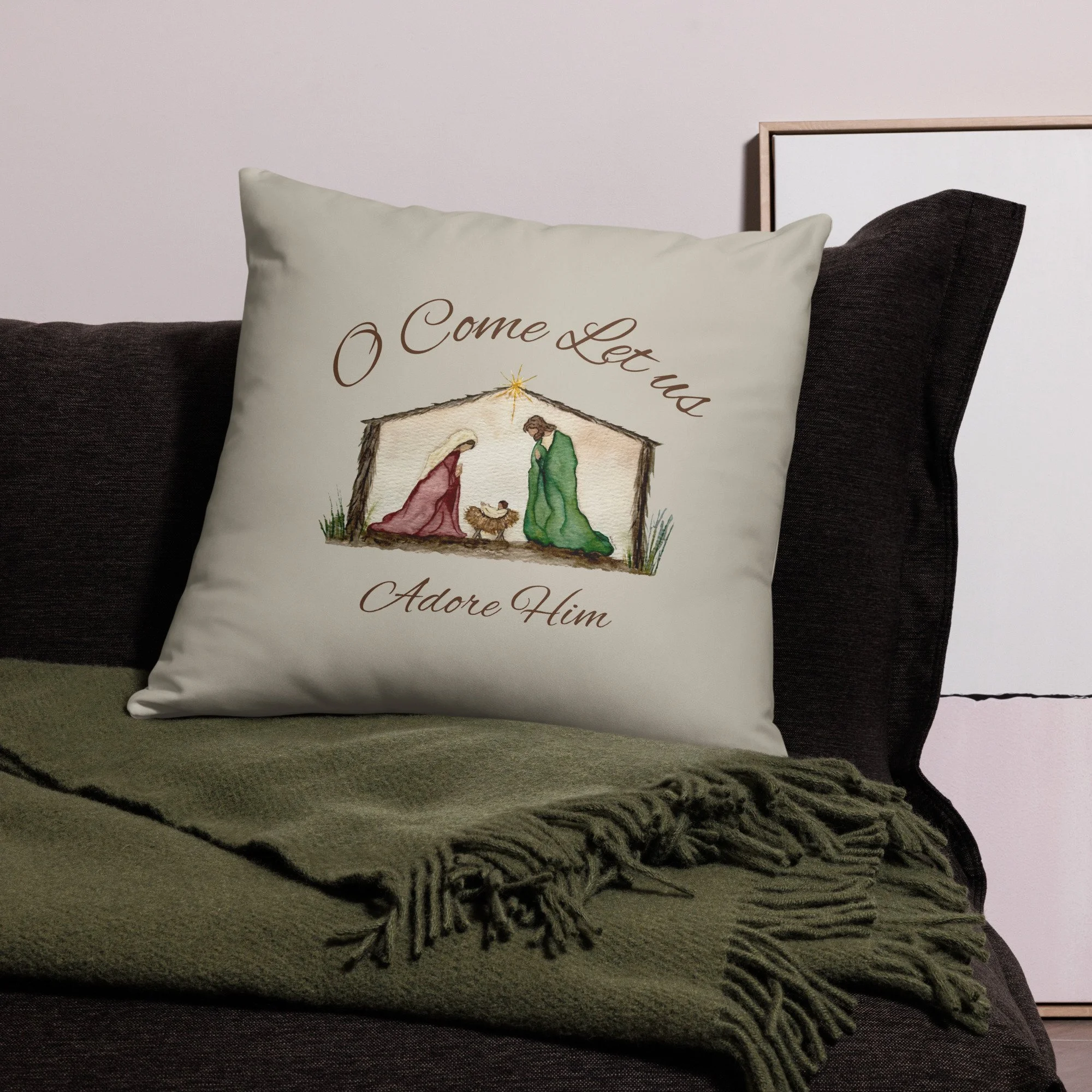 Nativity - Basic Throw Pillow