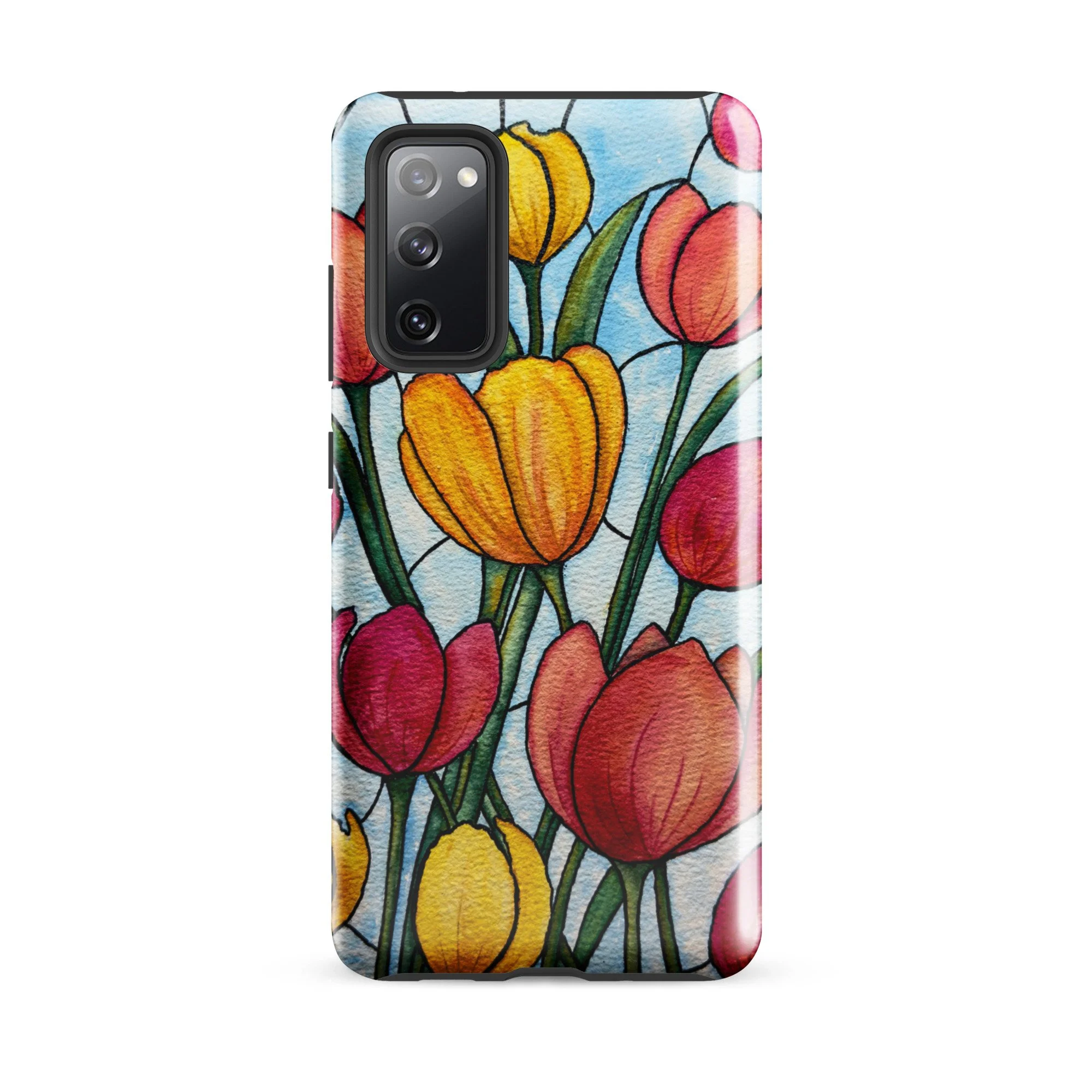 Stained Glass Tulips - Tough case for Samsung®