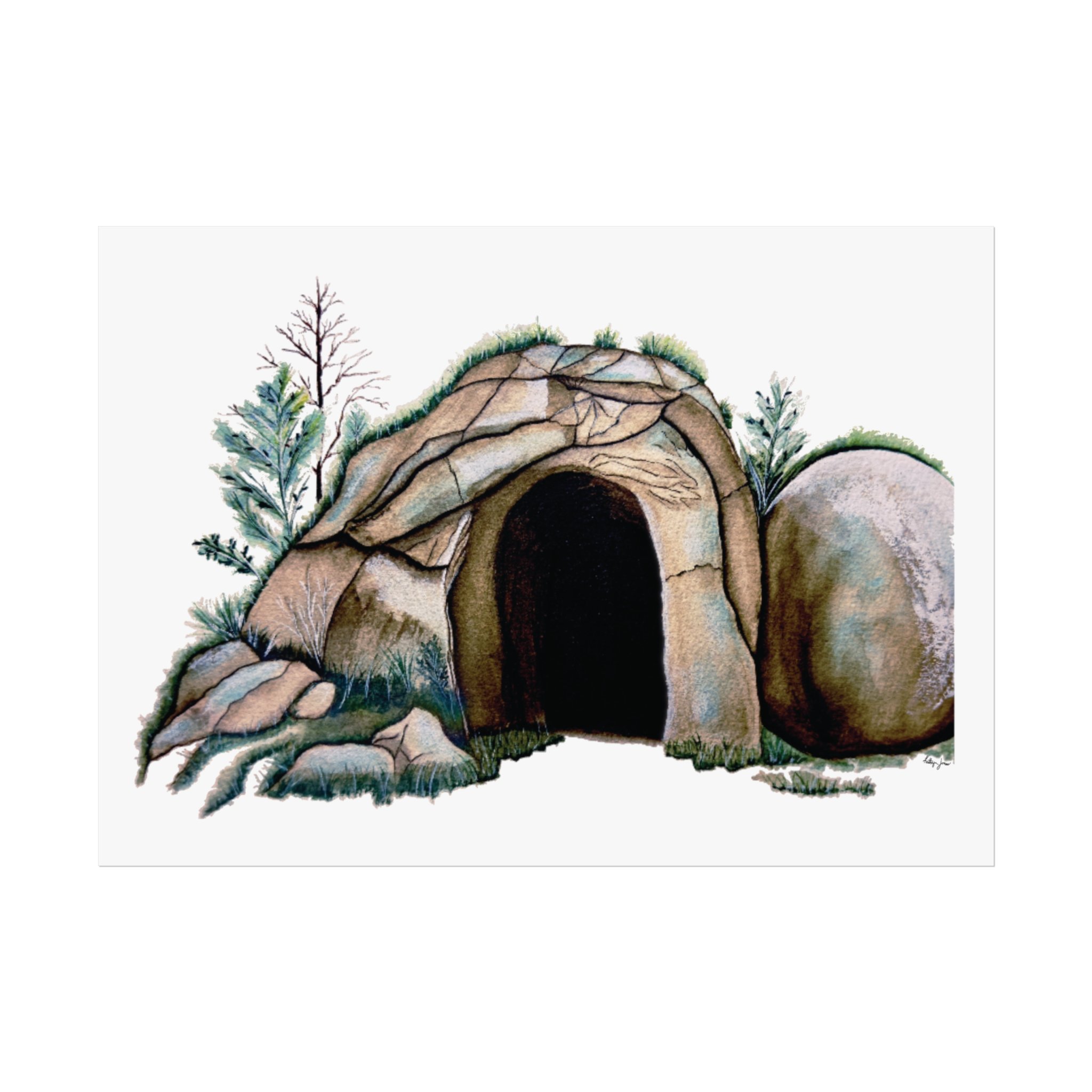The Empty Tomb : High Quality Print of Original Watercolor