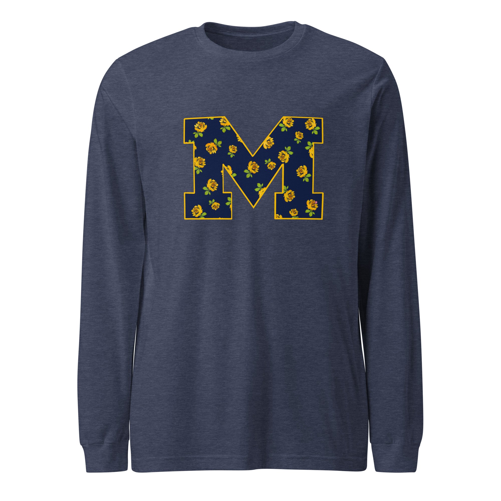 M Maize Roses - Unisex Long Sleeve Tee
