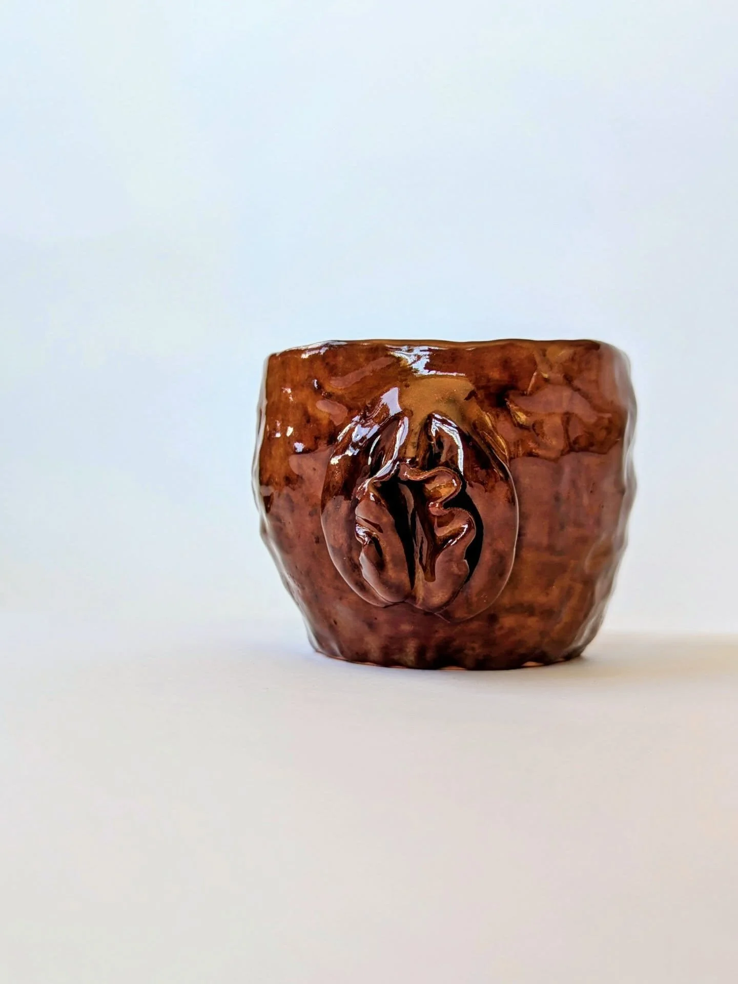 This glossy gal, and a few other pieces, are available on my (unfinished, don't judge me) website. Last minute Valentine's Day gift sorted 💞

Link in bio. 

#bluemountainsmakers #vulvamug #terracotta #vulvapower