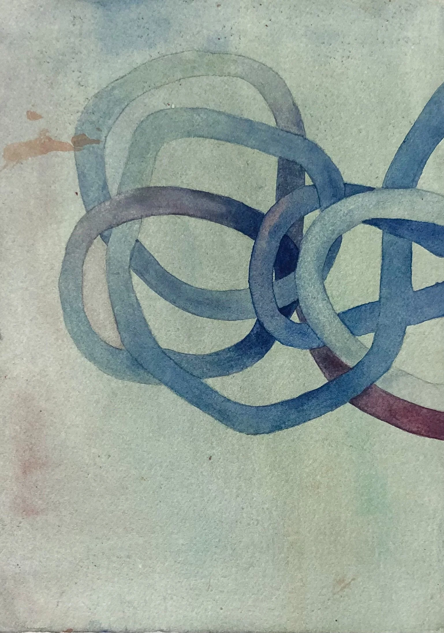 Cord, 2025. Watercolour on paper. 5x7 inches.