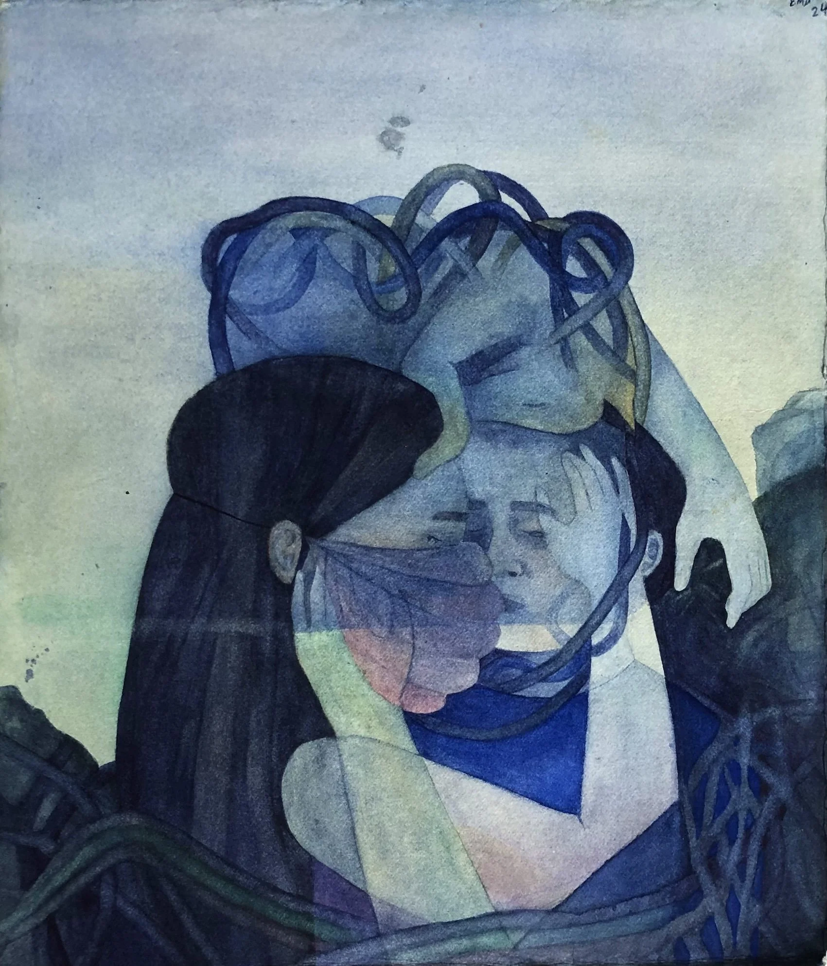 Keep It On, 2024. Watercolour on paper. 10x13 inches. 