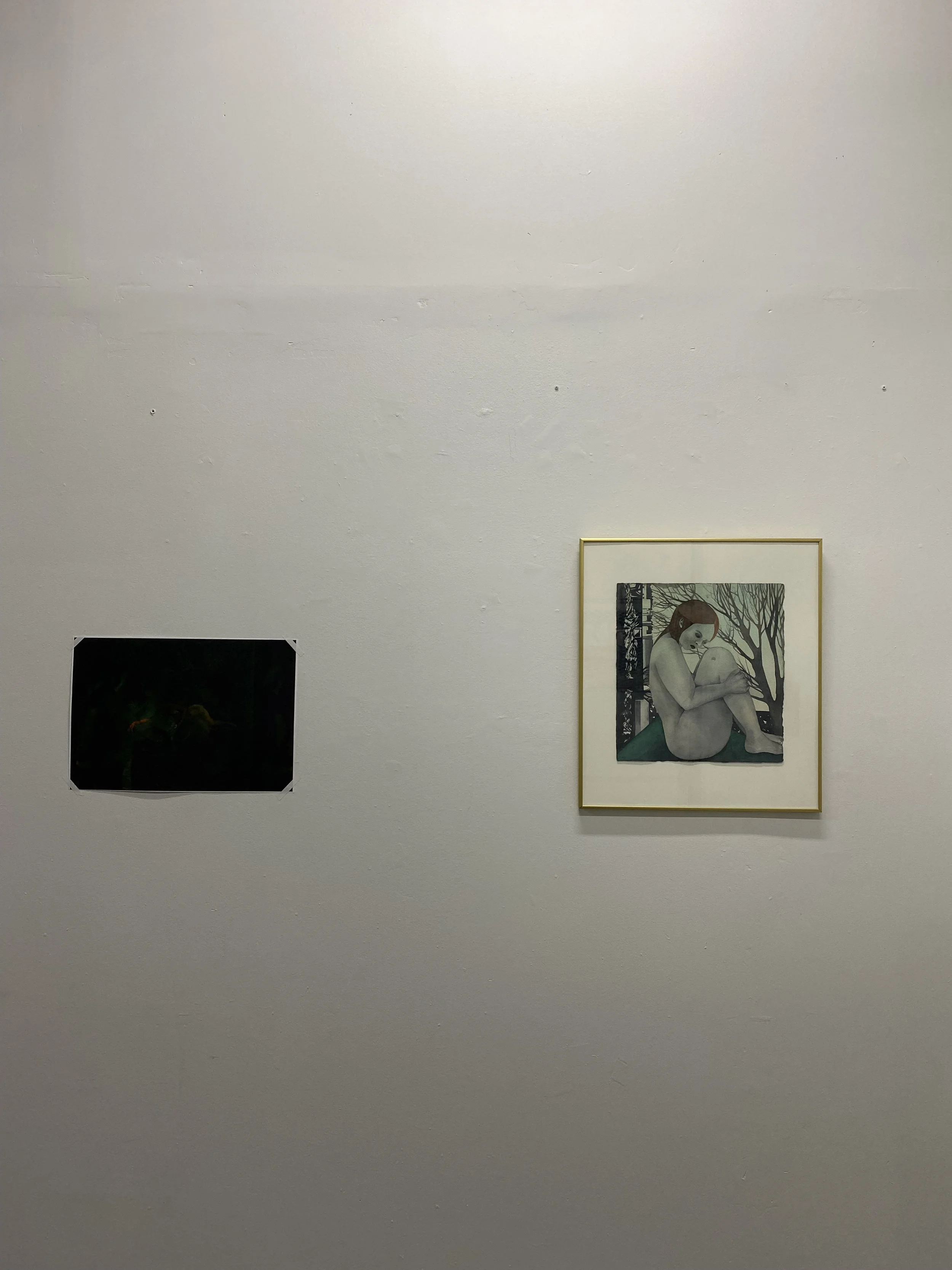 Work on left by Meg Kockx. 