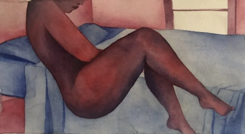 Body, 2025. Watercolour on paper. 6x10 inches.