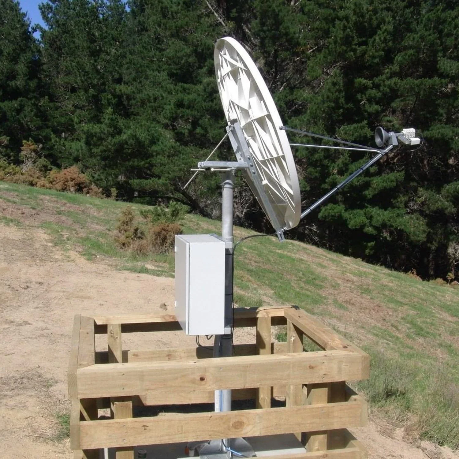 1.2 metre VSAT satellite antenna providing reliable broadband connectivity for remote and enterprise communications.