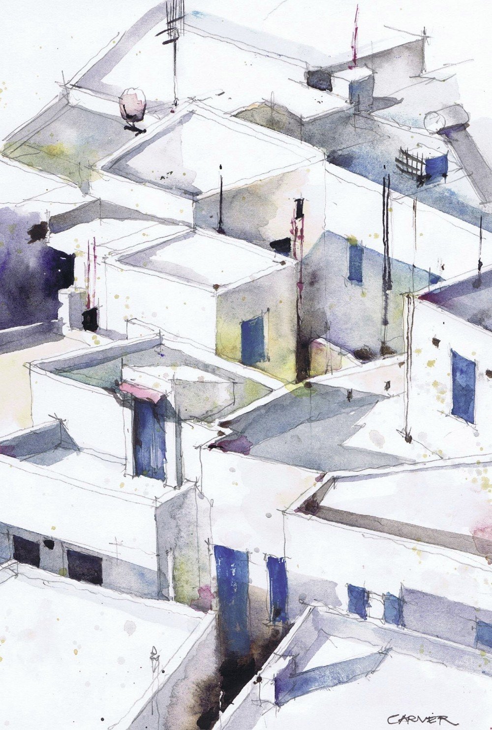 MALCOLM CARVER | Parapets @ Mandraki, Nisyros