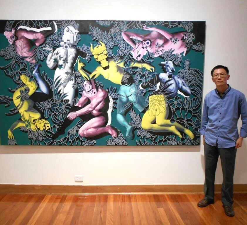 Art Atrium artist Fan Dongwang's exhibition 'Pandemic Bodies', curated by Rhonda Davis at Macquarie University Art Gallery
