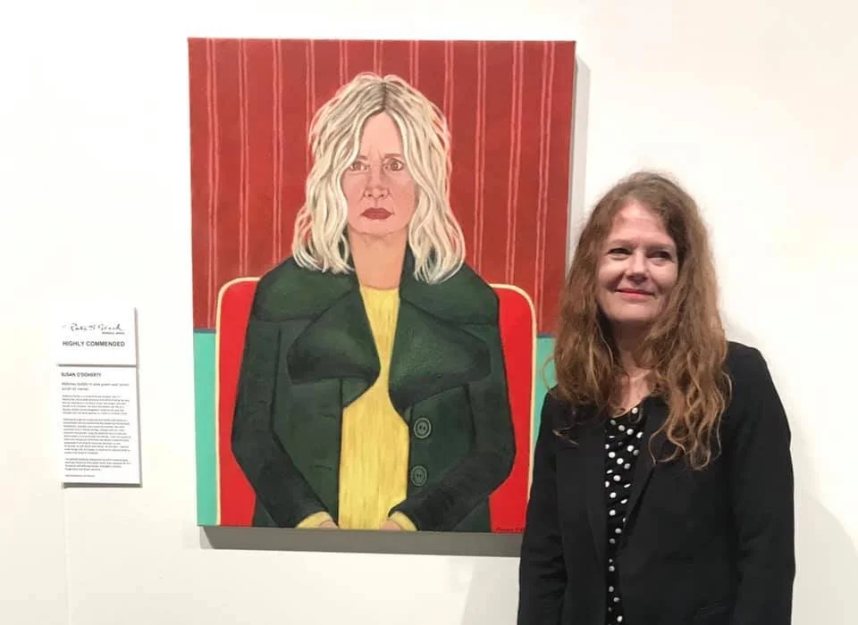 Art Atrium artist Susan O’Doherty for being a Finalist in the Portia Geach Memorial Award 2020