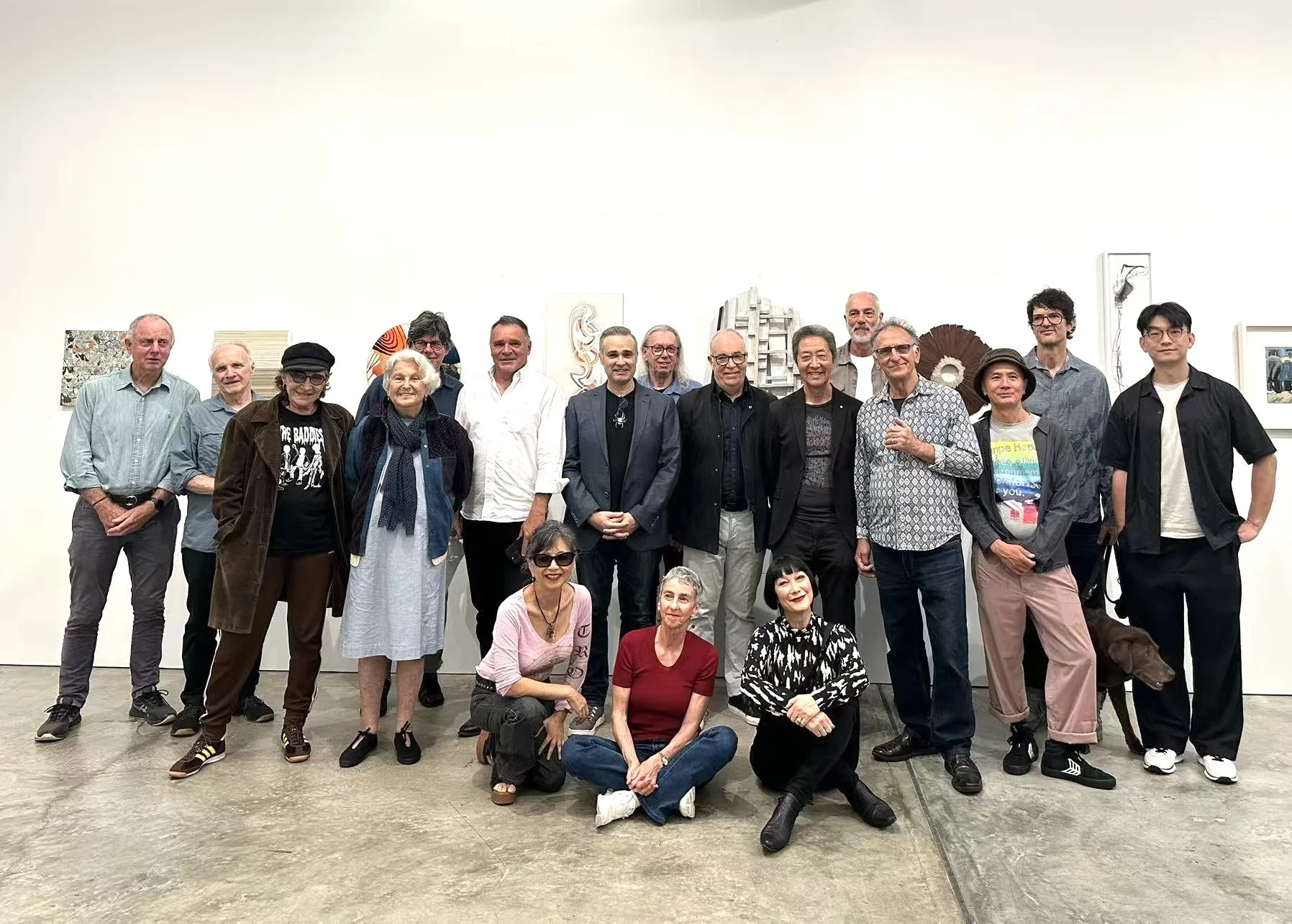 Summer Sojourn - End of Year Group exhibition opening with all Art Atrium artists launched by Andrew Cameron AM, trustee at Art Gallery of NSW and Board Director of Sydney Festivals.