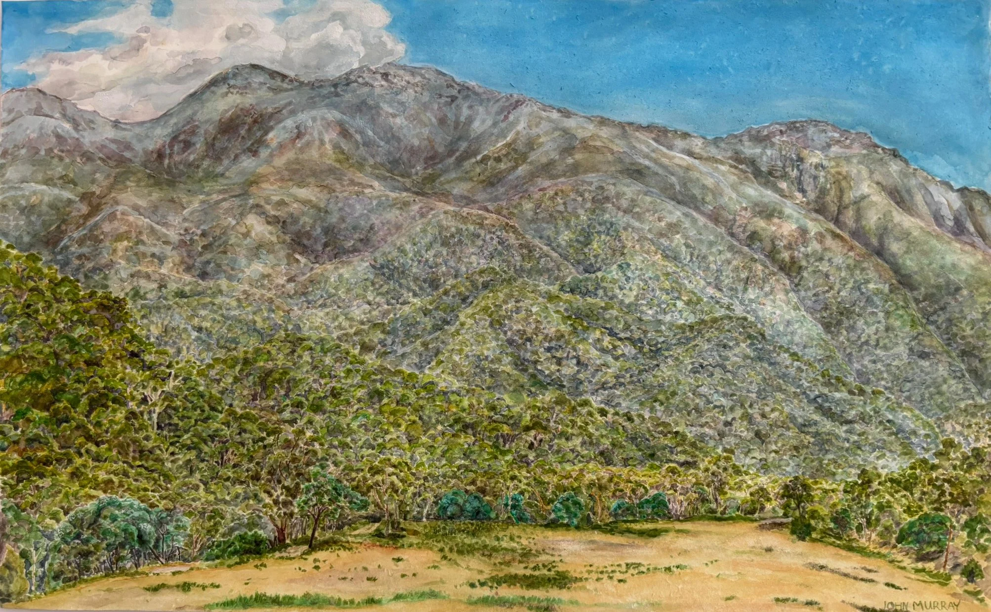 JOHN MURRAY | Mountains from Old Geehi, Monaro Ngarigo Country