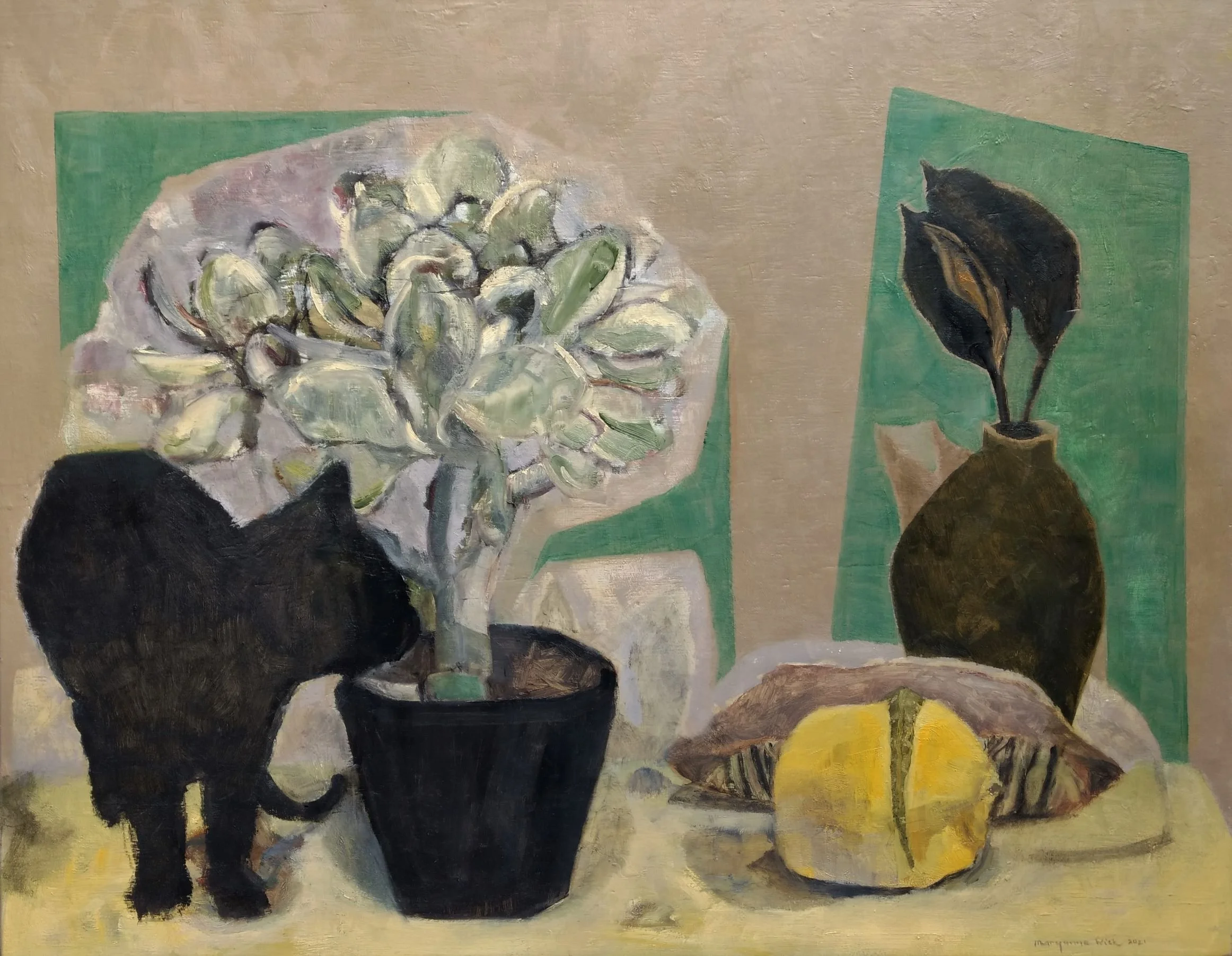 MARYANNE WICK | Still Life with Cat and Quince