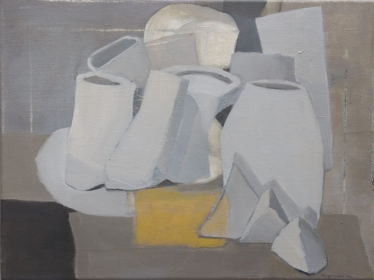 MARYANNE WICK | Studio Composition in White and Yellow