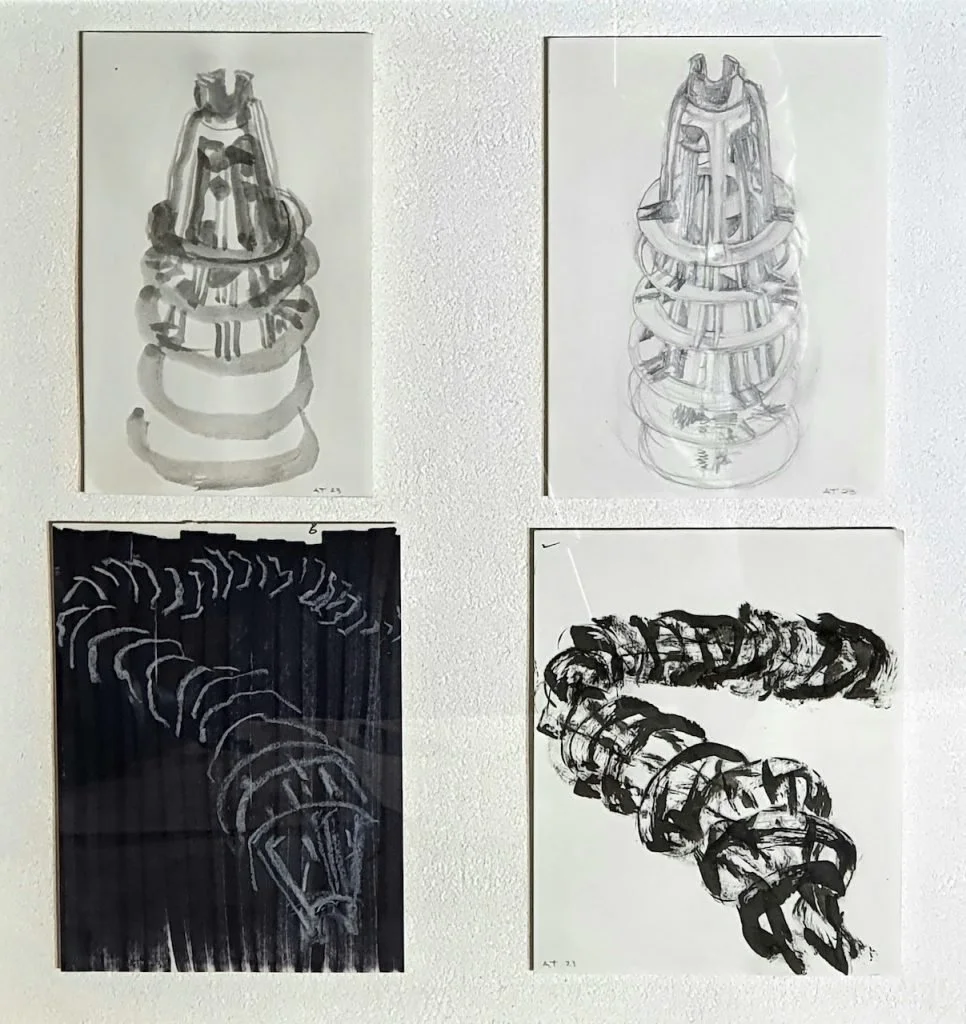Andrew Tomkins | The Long White Line 4 drawings