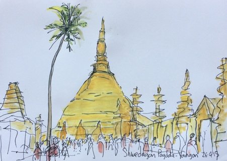 CHRIS JOHNSON | Shwedagon Pagoda – Yangon Myanmar