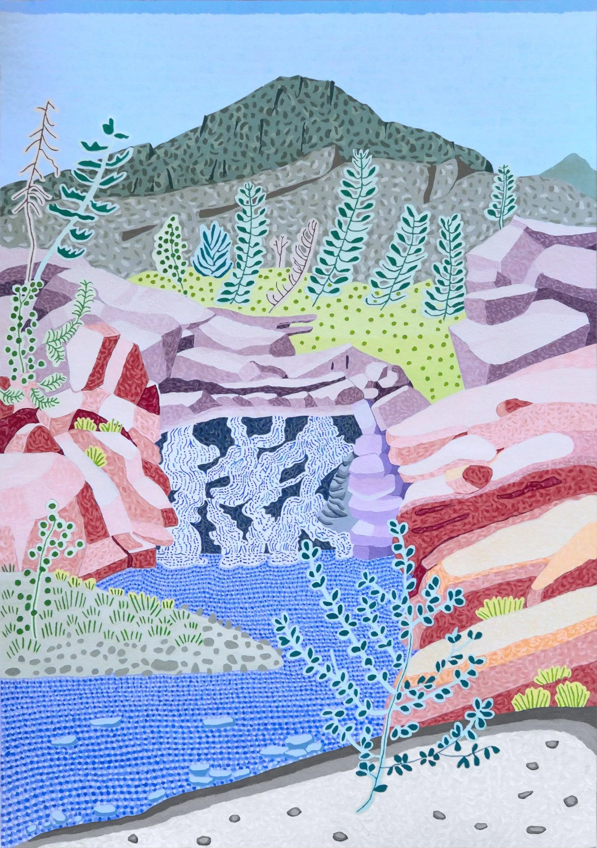 JACQUELINE BALASSA | Landscape with Waterfall