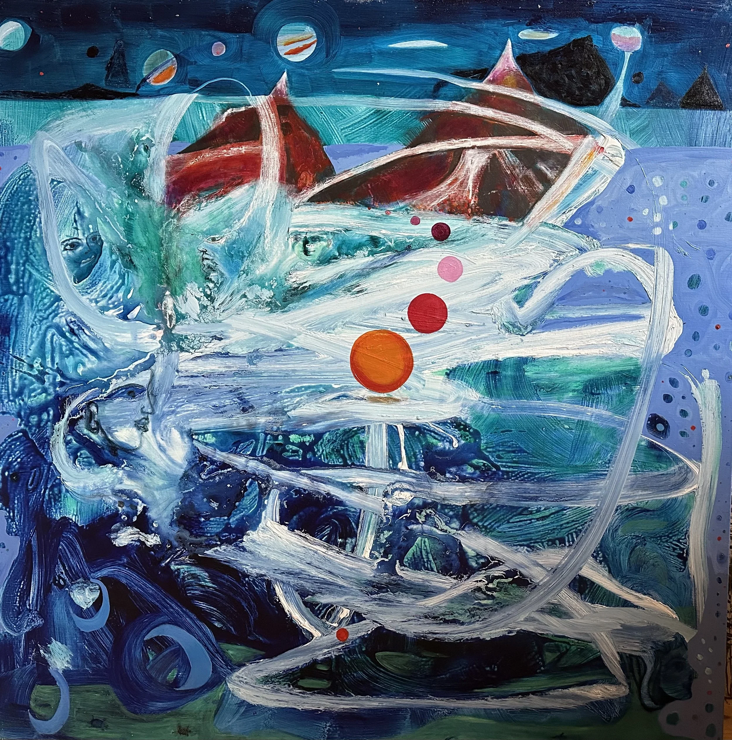 Aliens 200x200cm mixed media on linen.jpg