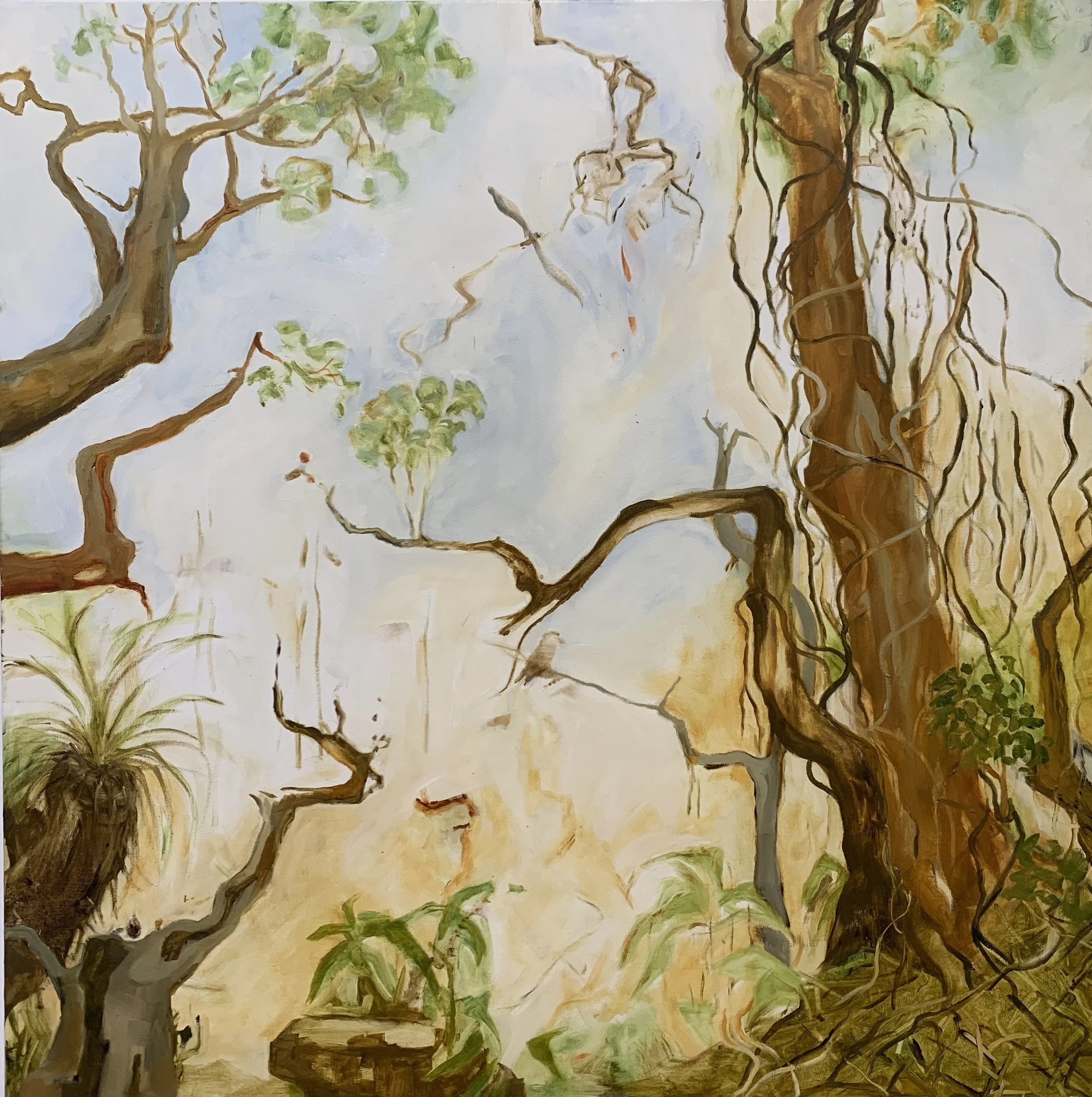 3. A Tangle, 2026, Oil on linen, 100cm × 100 cm,.jpeg
