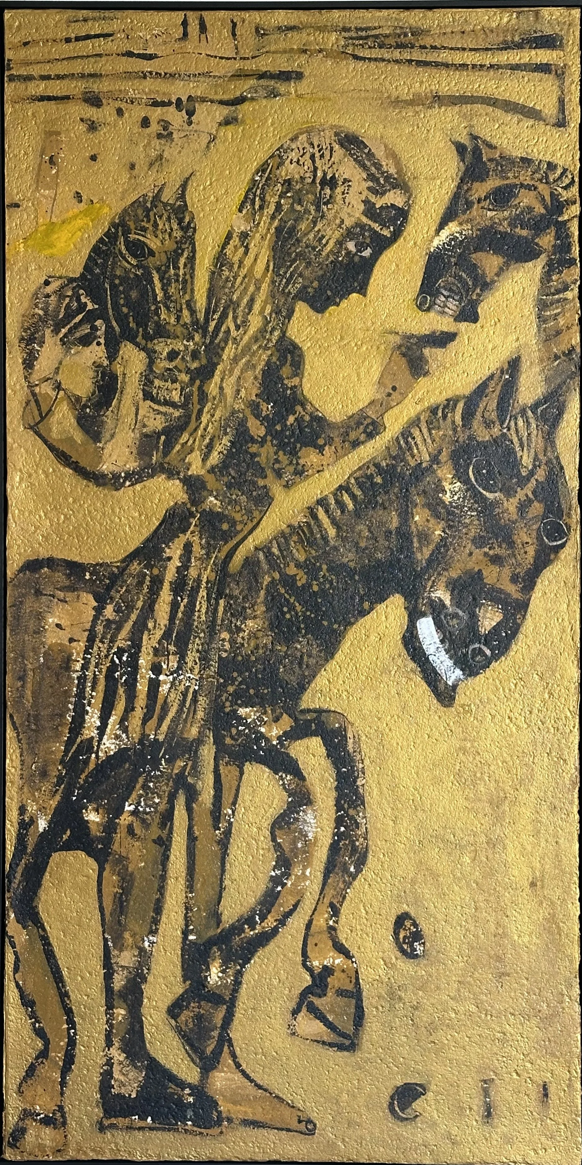 Fire horse_mixed media on linen_200x100cm_$14,500.jpeg