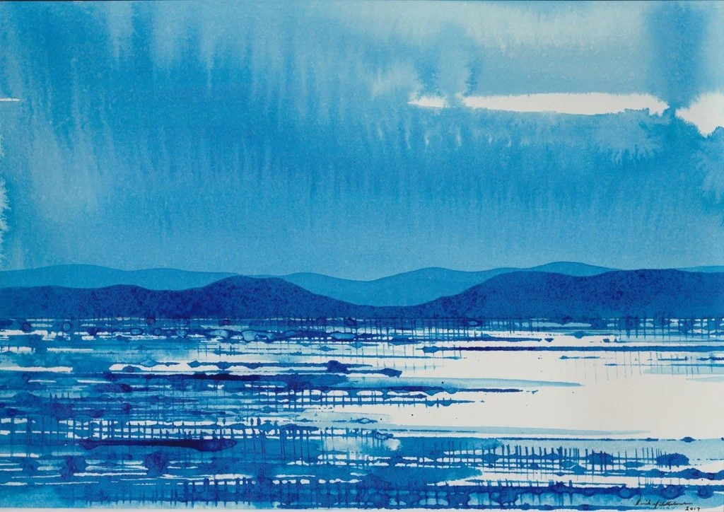 David Middlebrook | Blue Desert Lake and Range